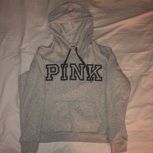 Heather Grey PINK Hoodie
